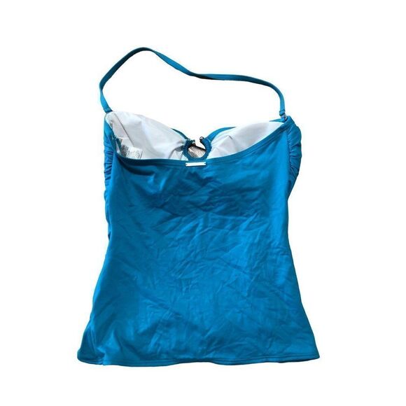 Michael Michael Kors Blue Swimsuit 2 Piece Tankini Top and Bottoms Size S - Picture 2 of 4